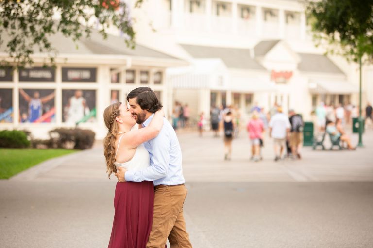 Disney's Boardwalk Engagement Photos in Orlando FL