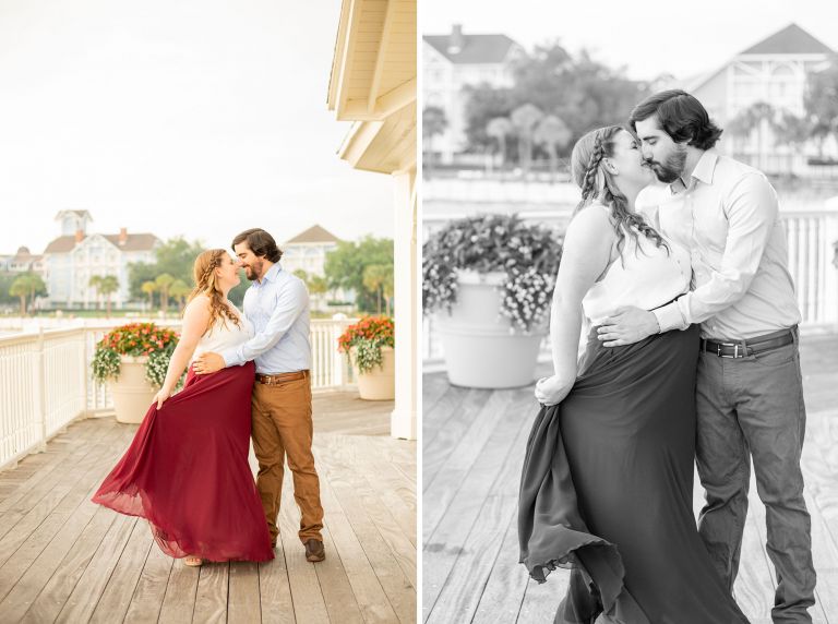 Disney's Boardwalk Engagement Photos in Orlando FL