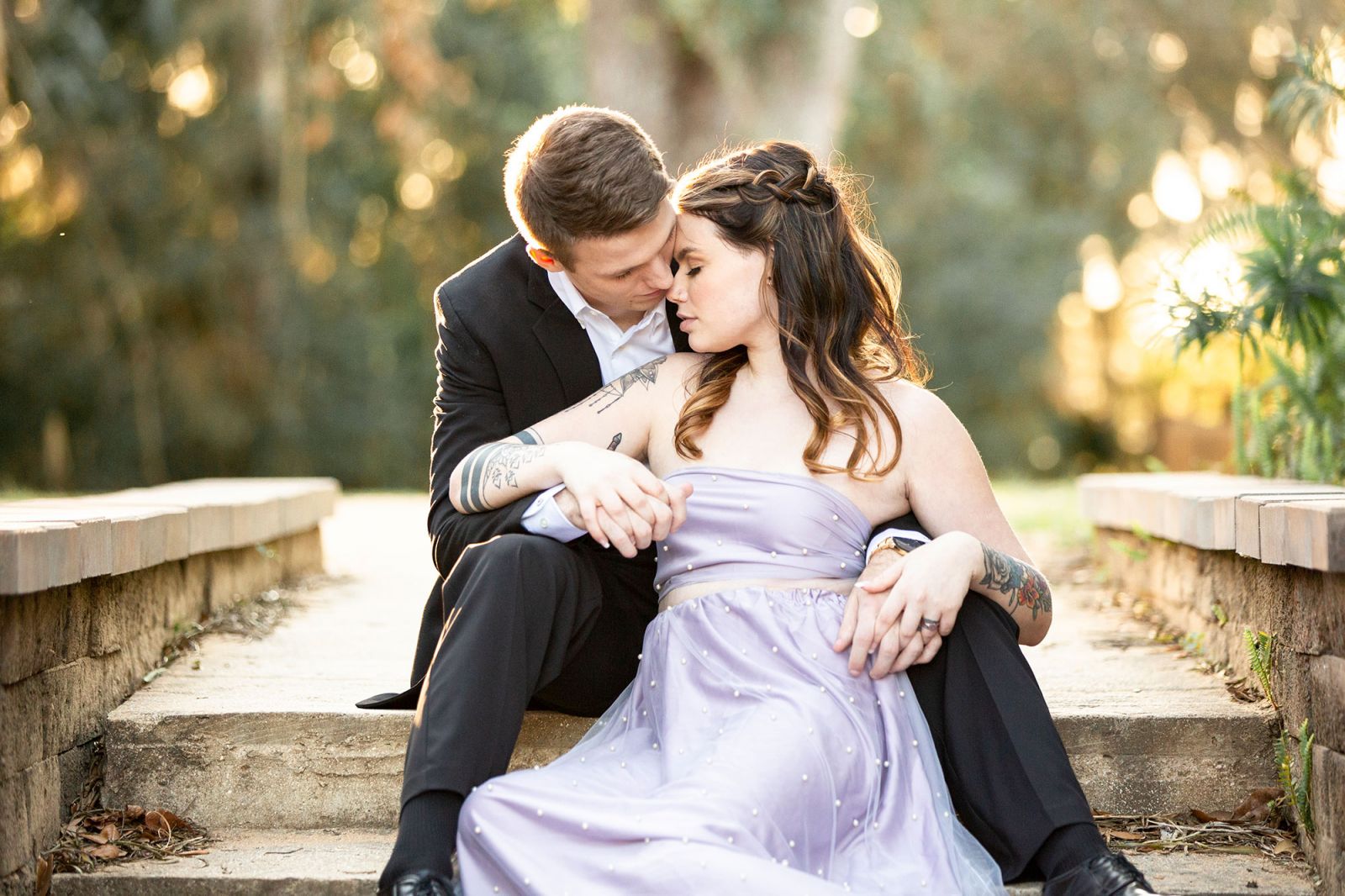 Washington Oaks Garden State Park Engagement Photo