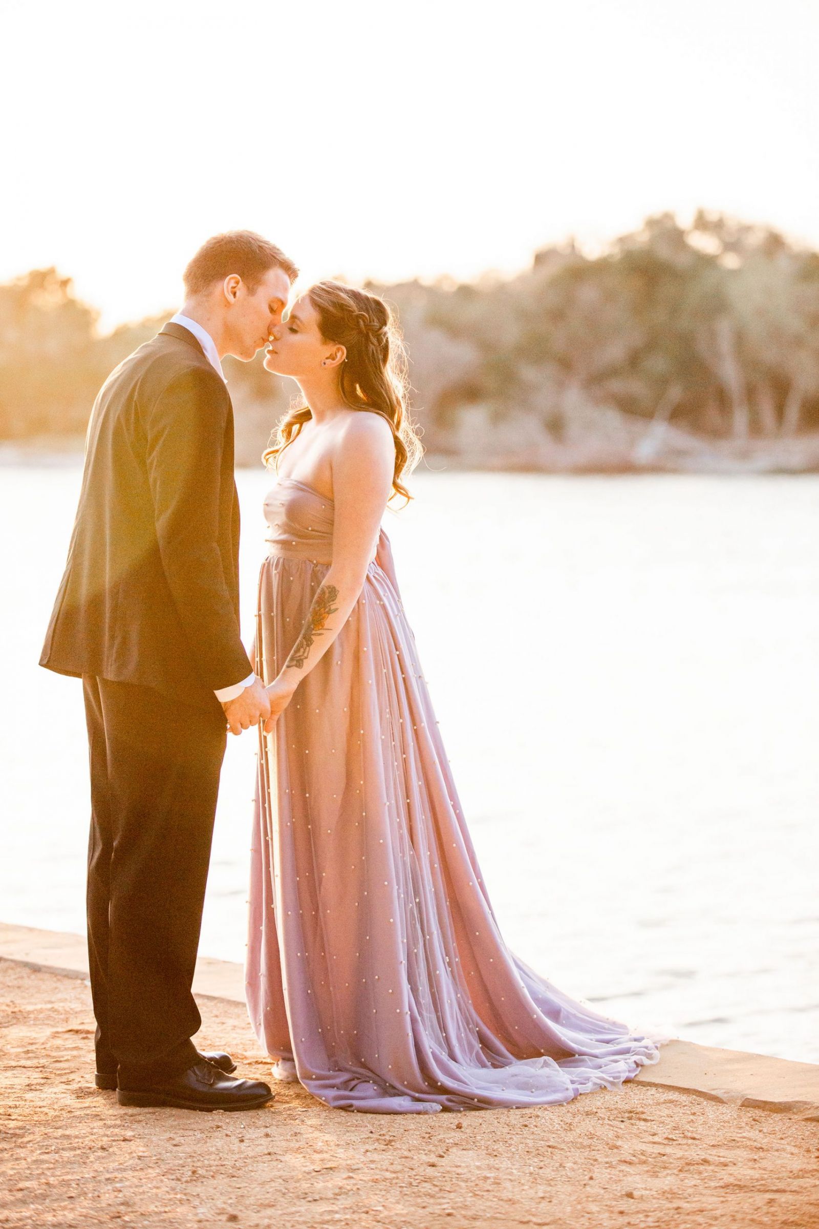 Washington Oaks Garden State Park Engagement Photo