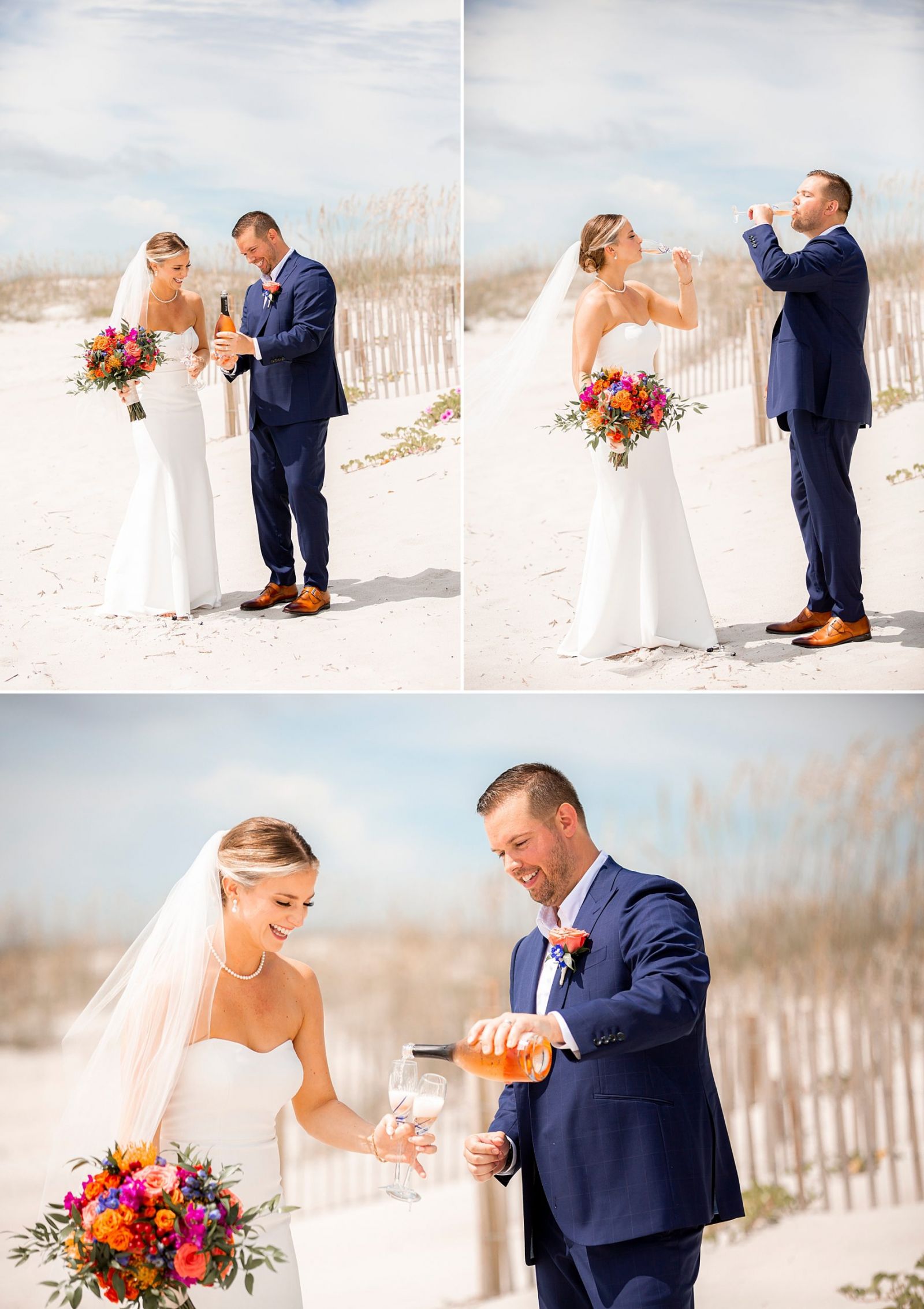 Tropical Backyard Elopement in Fernandina Beach