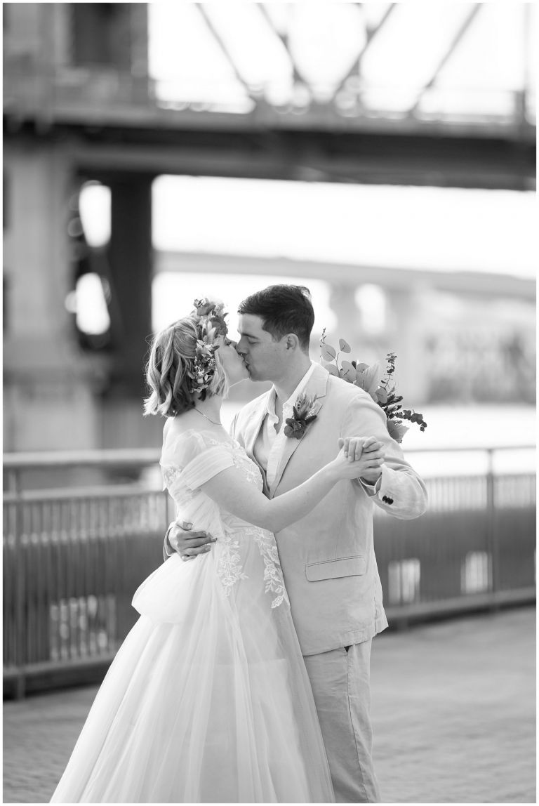 Wedding Portrait at HYATT REGENCY Jacksonville near bridge 